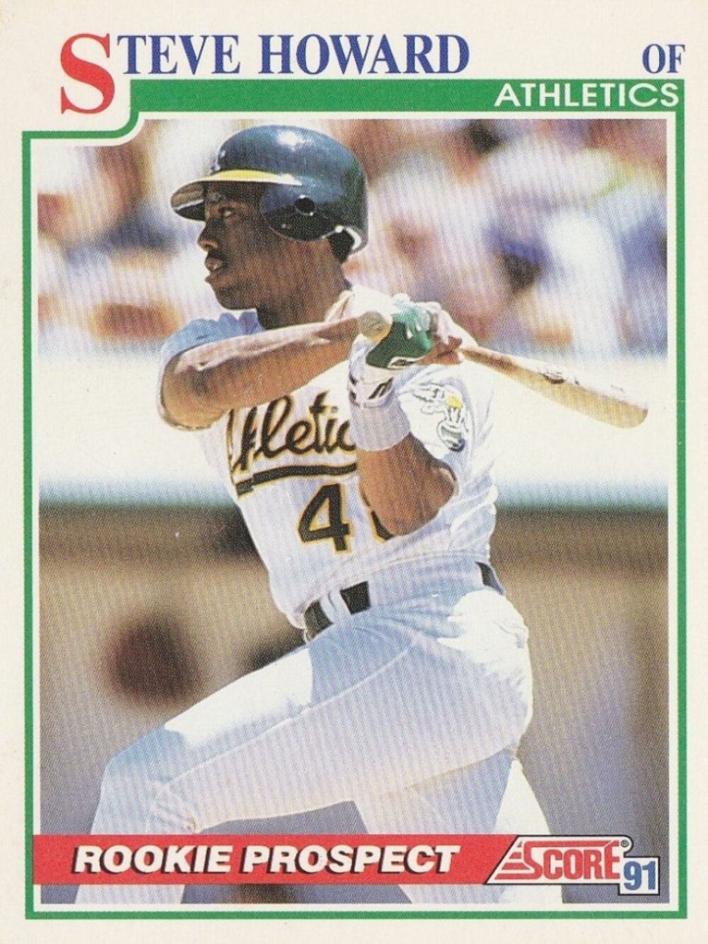 Steve Howard - Score 91 Rookie Prospect Baseball Card